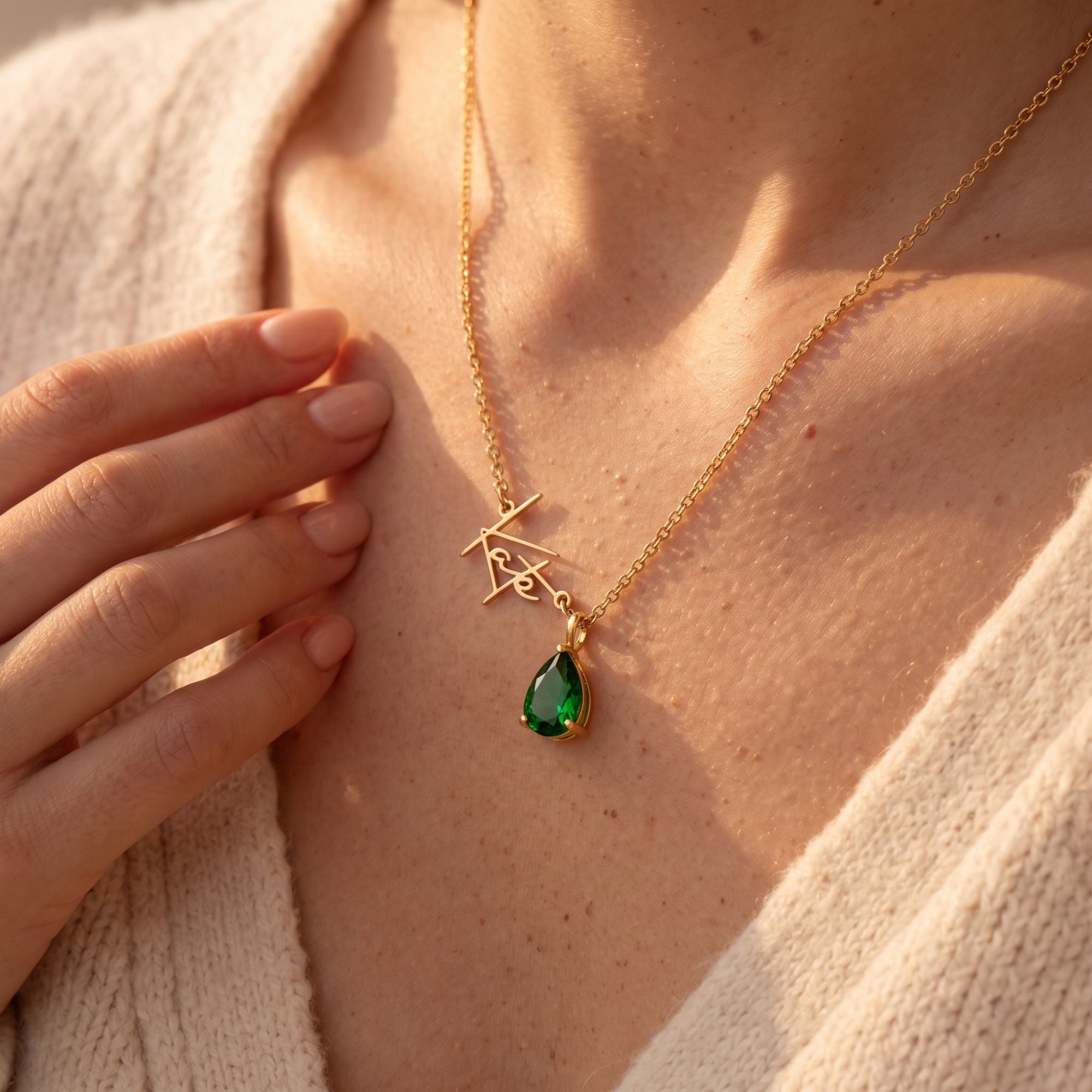 To My Daughter – I Am Proud of You - Signature with Birthstone Necklace