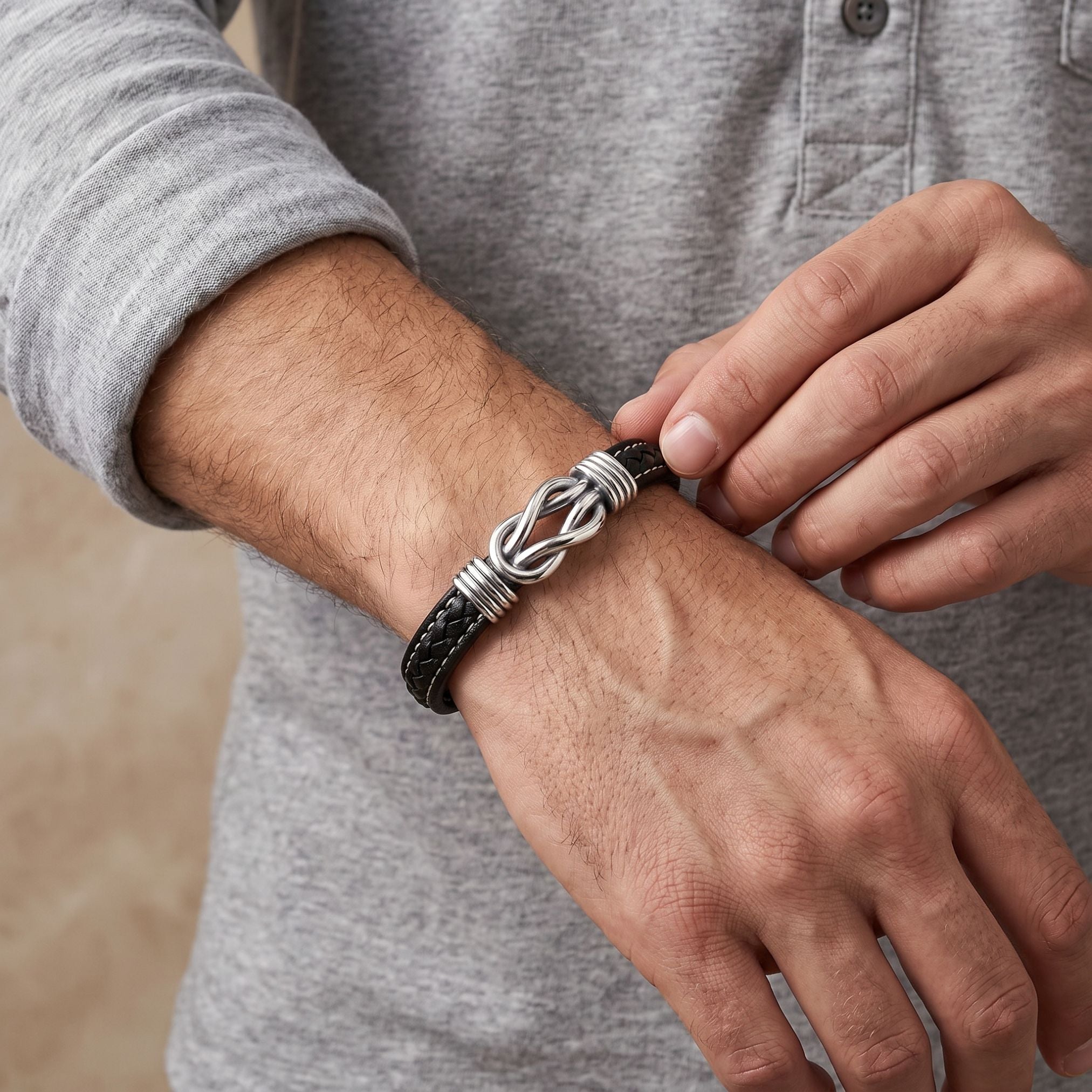 To My Son - Believe In Yourself - Infinity Bracelet