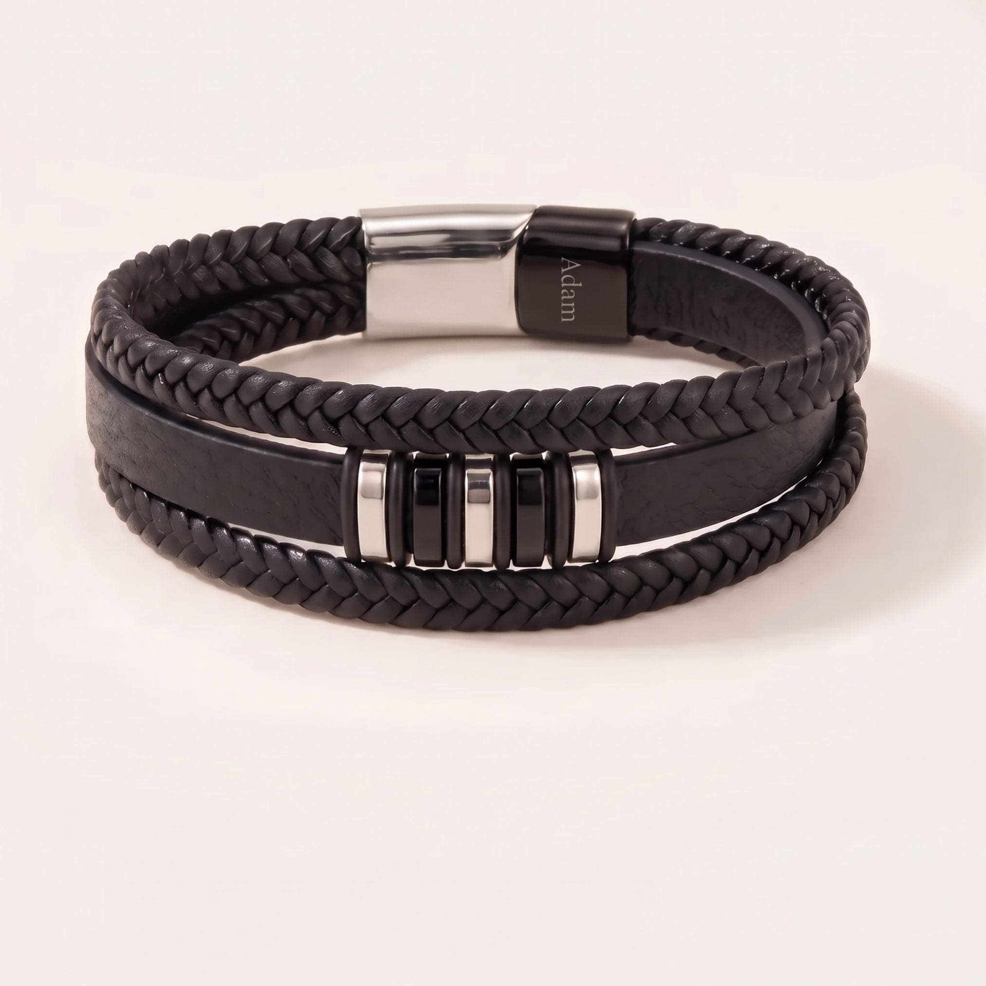 To My Son - You Are Never Walking Alone - Braided Bracelet