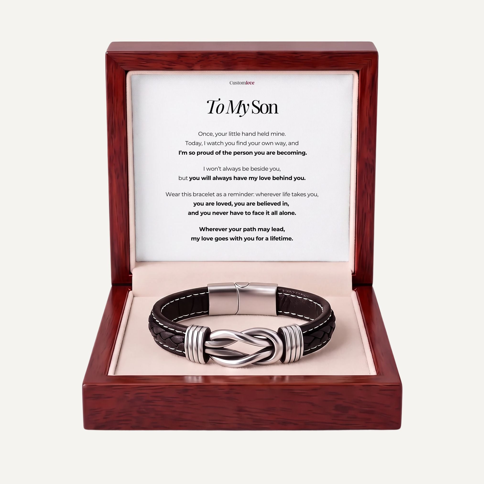 To My Son - You Always Have My Love - Infinity Bracelet