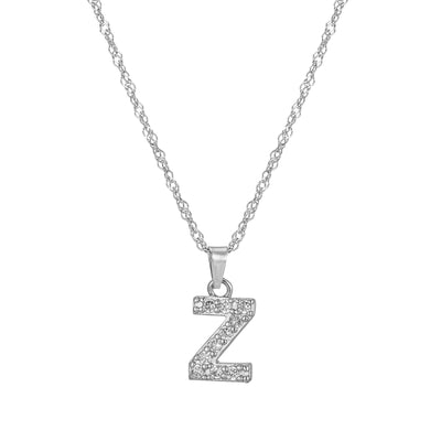 Letter ketting met zirkonia