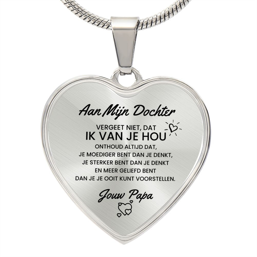 Hart ketting - Aan mijn Dochter van Papa