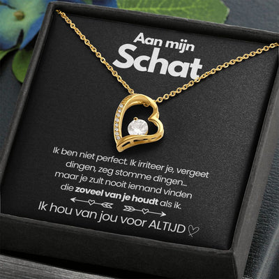 Hart Ketting - Aan Mijn Schat - gratis Oorbellen