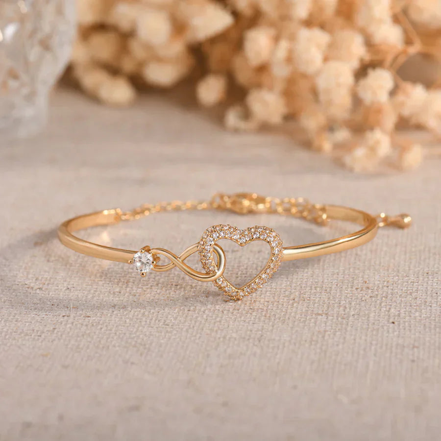 To My Daughter - Infinity Heart Bracelet