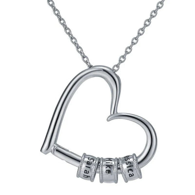 To The Best Mother In The World - Love Necklace With Engraved Pendant