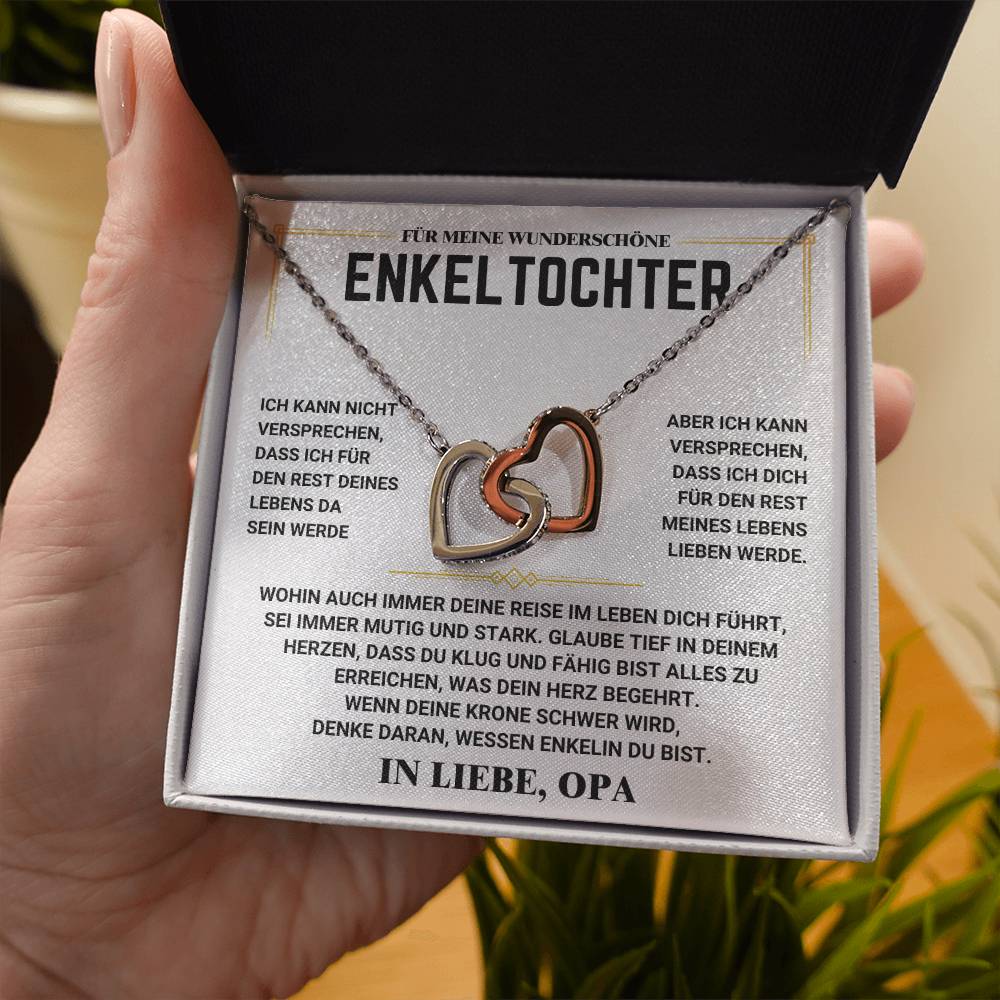 An Meinen Enkeltochter - Herz-Halskette - In Liebe, Opa