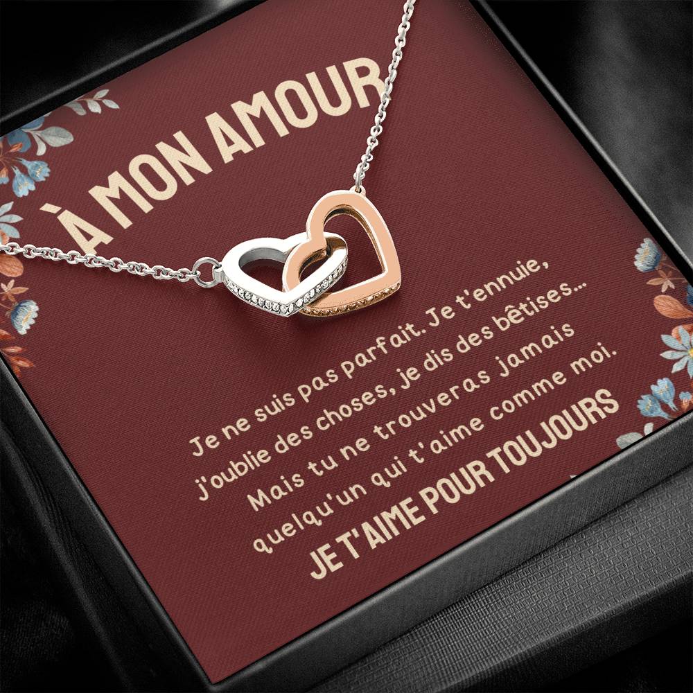 A Mon Amour - Je T'aime Pour Toujours - Collier De Cœurs Imbriqués