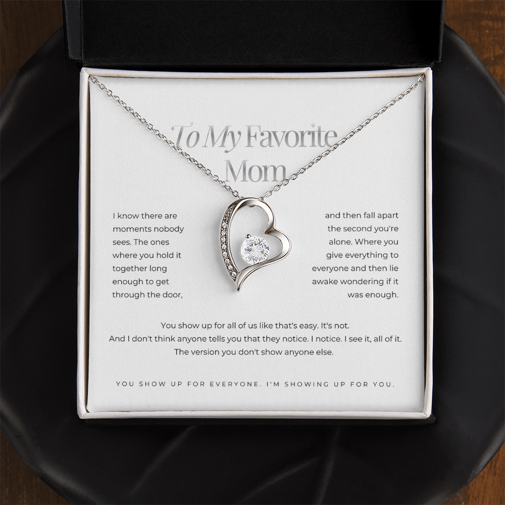 To My Mom Friend - Heart Necklace