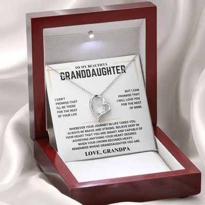 To My Granddaughter - Forever Love Necklace - Love, Grandpa