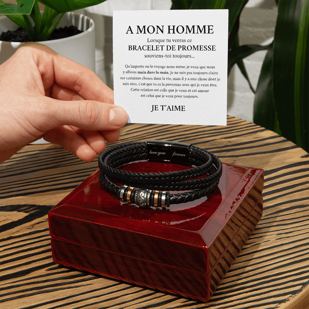 A Mon Homme - Bracelet de Promesse