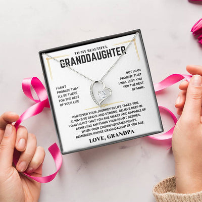 To My Granddaughter - Forever Love Necklace - Love, Grandpa