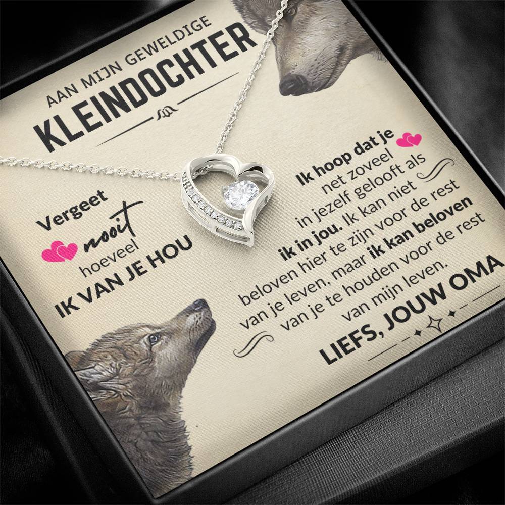 Aan Mijn Kleindochter - Hart Ketting - Wolvin