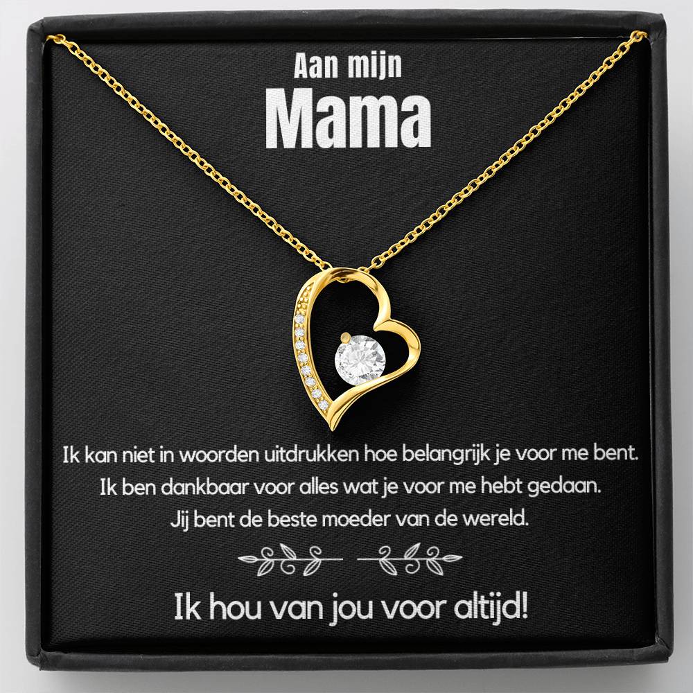 Aan Mijn Mama - Ik hou van Jou voor Altijd - Hart Ketting