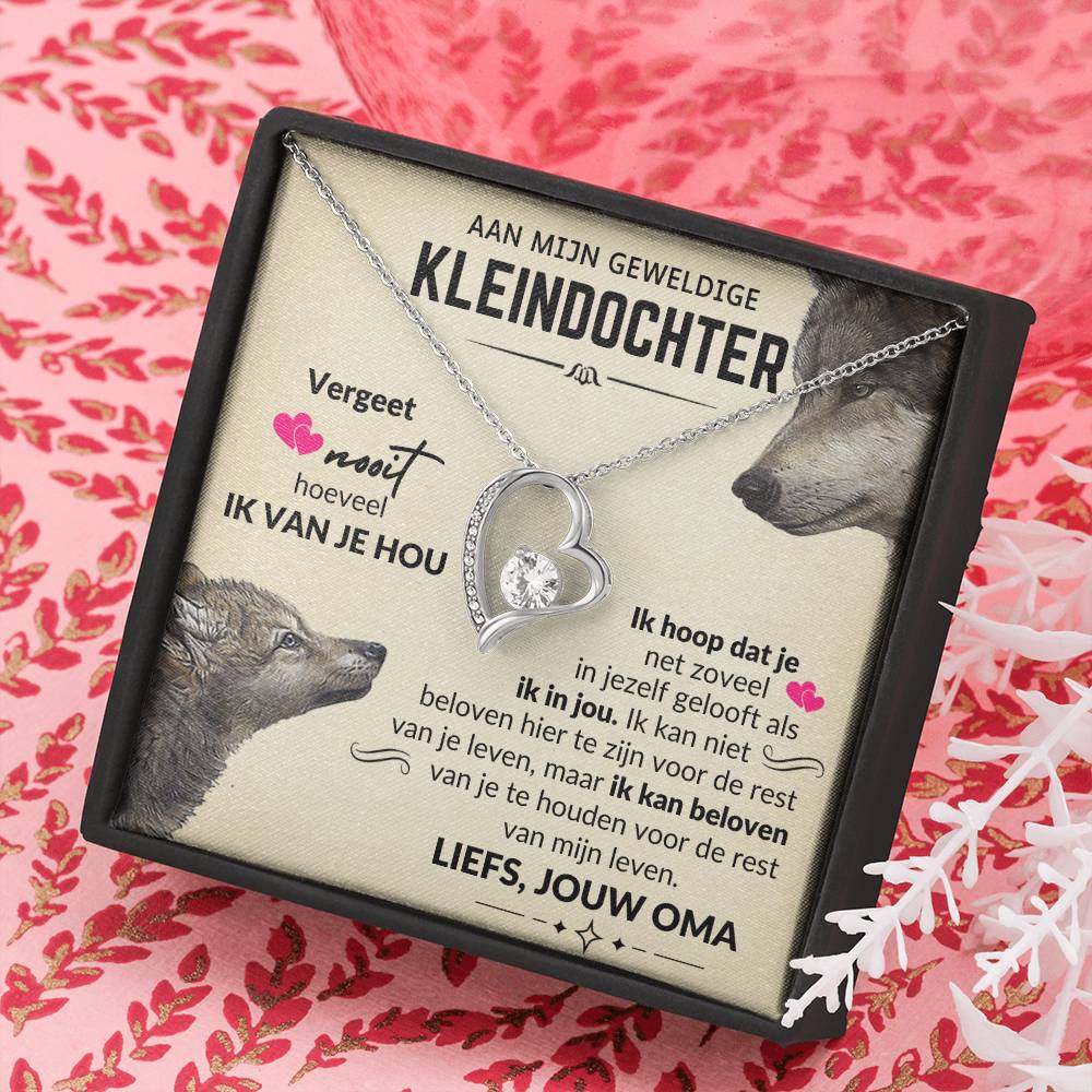 Aan Mijn Kleindochter - Hart Ketting - Wolvin