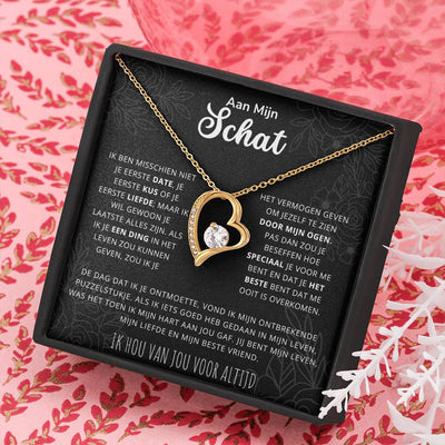 Aan Mijn Schat - Jijn Bent Mijn Liefde, Mijn Leven, Mijn Beste Vriend - Hart Ketting