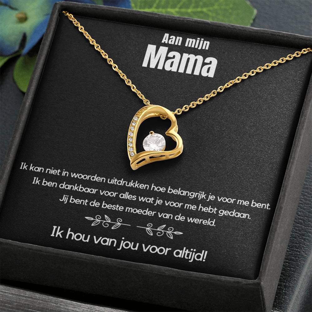 Aan Mijn Mama - Ik hou van Jou voor Altijd - Hart Ketting