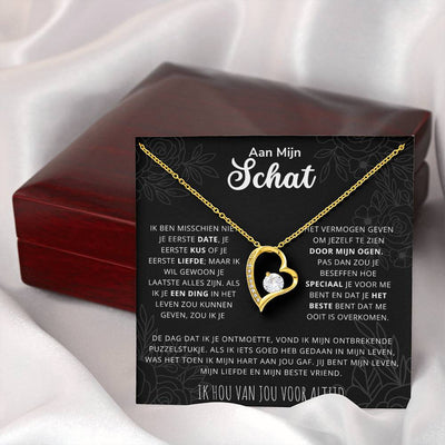 Aan Mijn Schat - Jij bent mijn liefde, mijn leven, mijn beste vriend - Hart Ketting